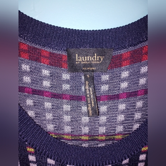 Laundry by Shelli Segal multi colored form fitting  knit dress in size Small - Picture 3 of 10